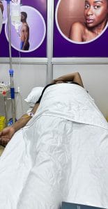 Whole body brightening using IV Drip